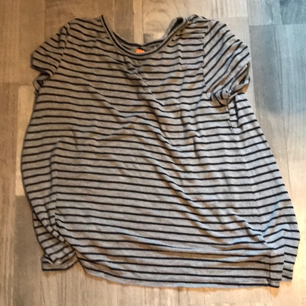 Harper Canyon girls striped open-back top.